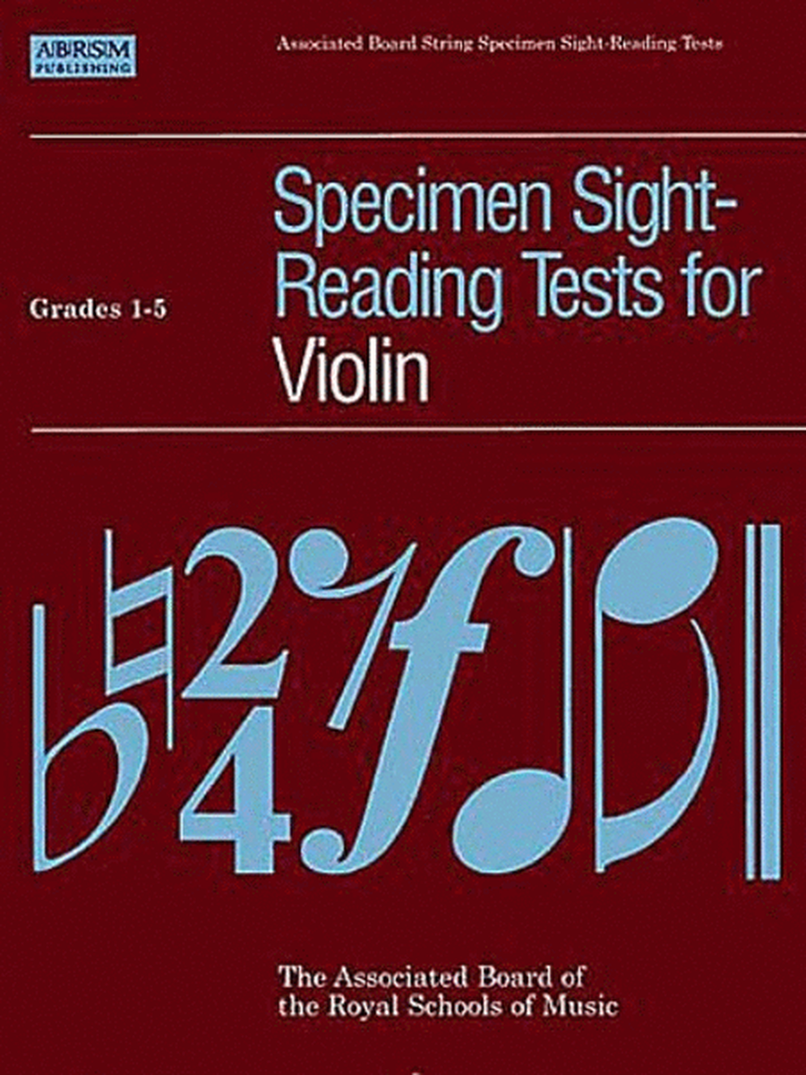 Violin Specimen Sight-Reading Tests Gr. 1-5