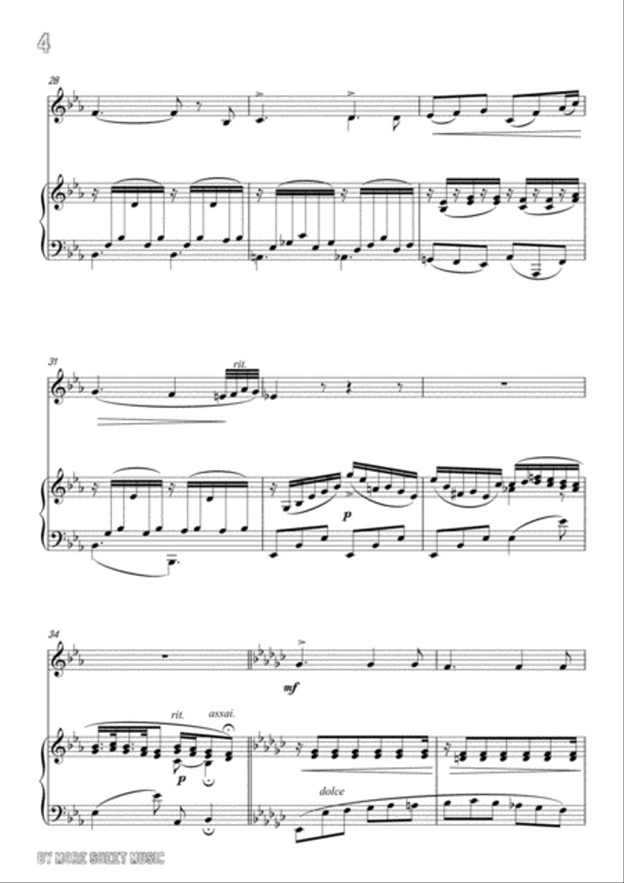 Giovanni-Piacer d'amor,for Violin and Piano Violin Solo scores gallery preview page 6