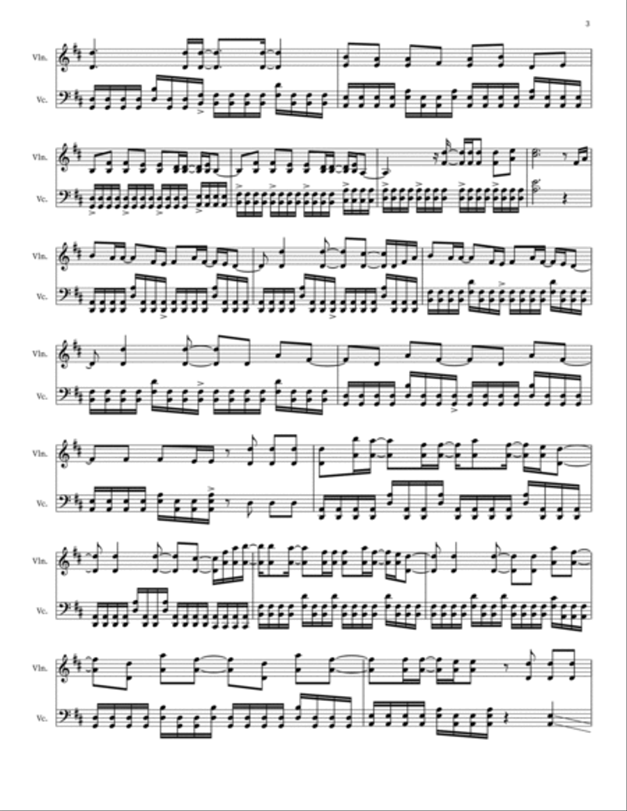 This Is Me String Duet scores gallery preview page 3