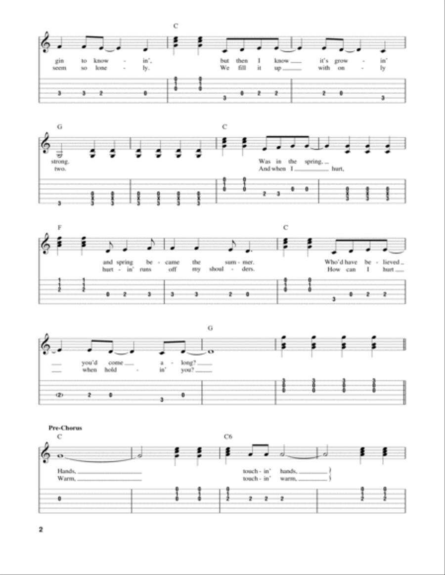 Sweet Caroline Acoustic Guitar scores gallery preview page 2