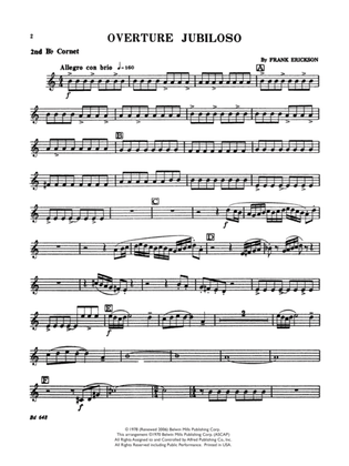 Overture Jubiloso: 2nd B-flat Cornet