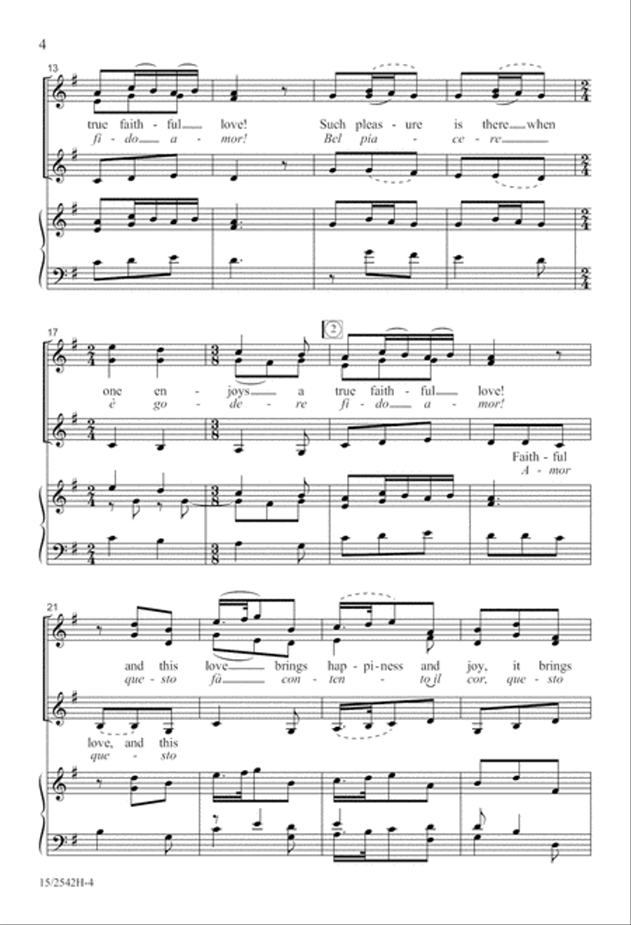 Bel Piacere (Such Pleasure) SSA scores gallery preview page 5