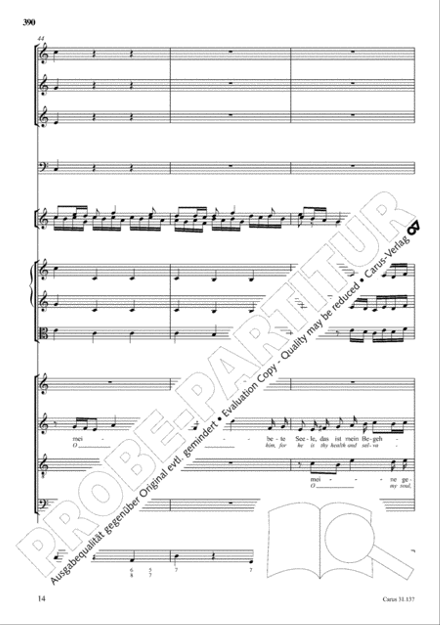 The Complete Sacred Vocal Works (Das geistliche Vokalwerk) Voice scores gallery preview page 391