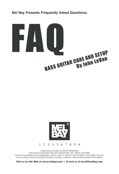 FAQ: Bass Guitar Care and Setup