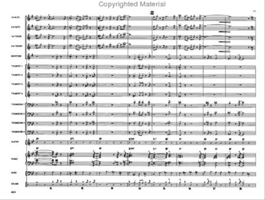 Vamoose Your Caboose Jazz Ensemble scores gallery preview page 12