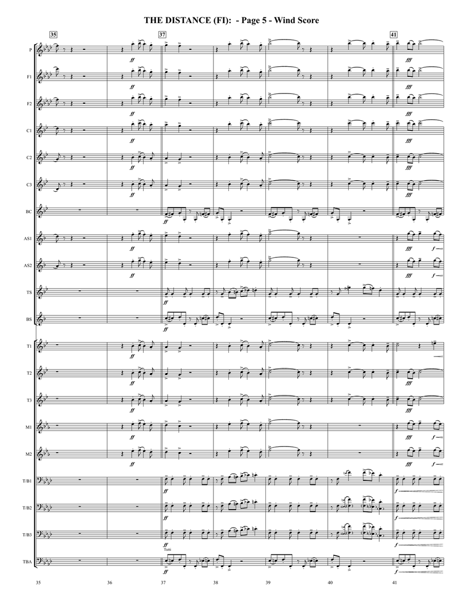 The Distance Marching Band scores gallery preview page 5