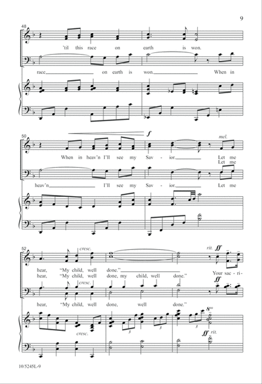 I Will Follow You 4-Part scores gallery preview page 9