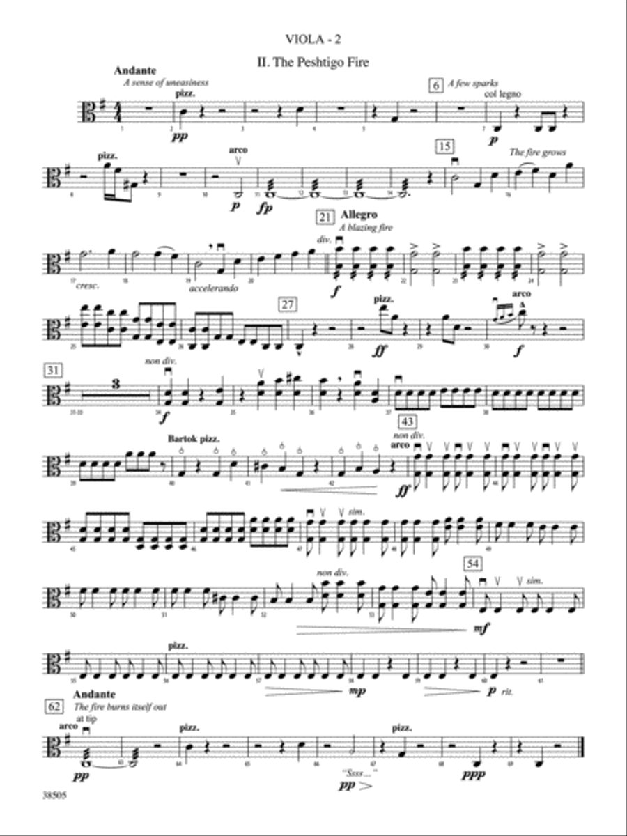 A Wisconsin Tableau: Viola String Orchestra scores gallery preview page 2