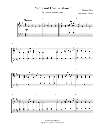 Pomp and Circumstance - for 2-octave handbell choir