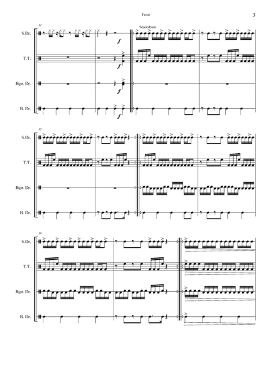 Four Four School and Community scores gallery preview page 3