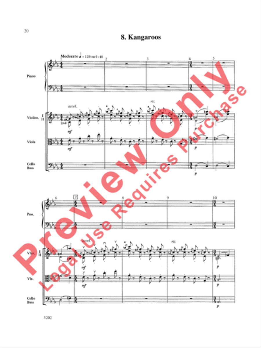Carnival of the Animals Carnival of the Animals String Orchestra scores gallery preview page 21