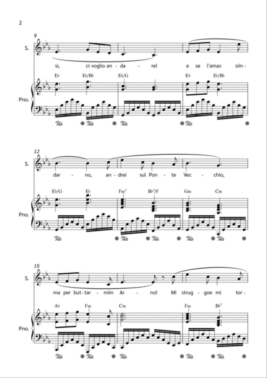O Mio Babbino Caro Voice scores gallery preview page 2