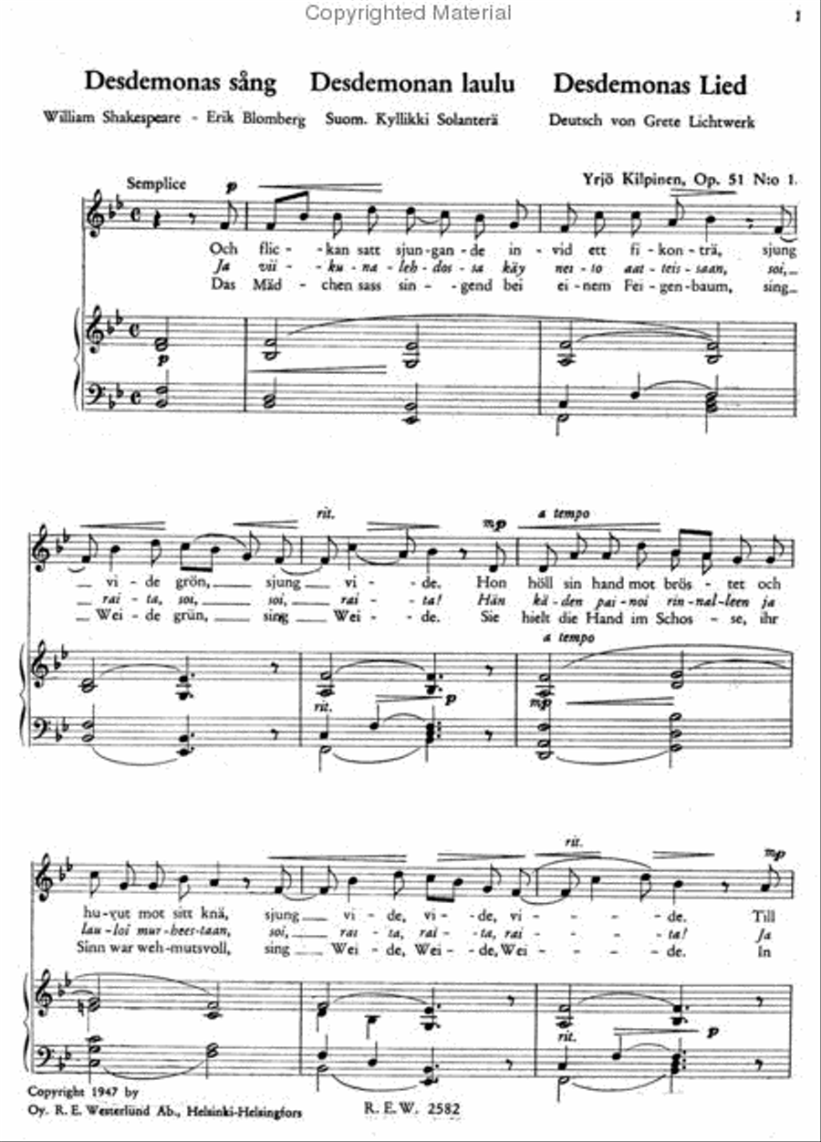 Twenty-Seven Songs Chamber Music scores gallery preview page 2