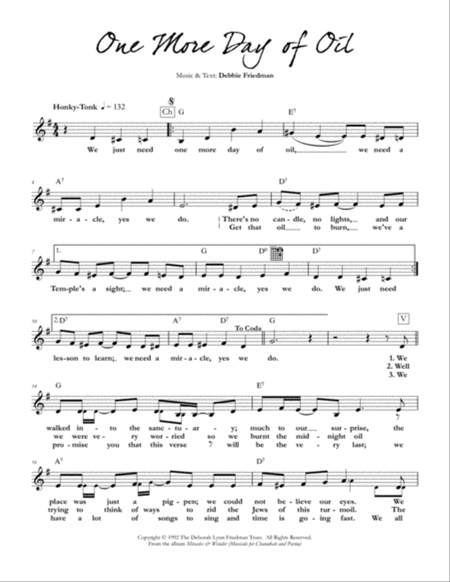 One More Day of Oil Piano scores gallery preview page 1