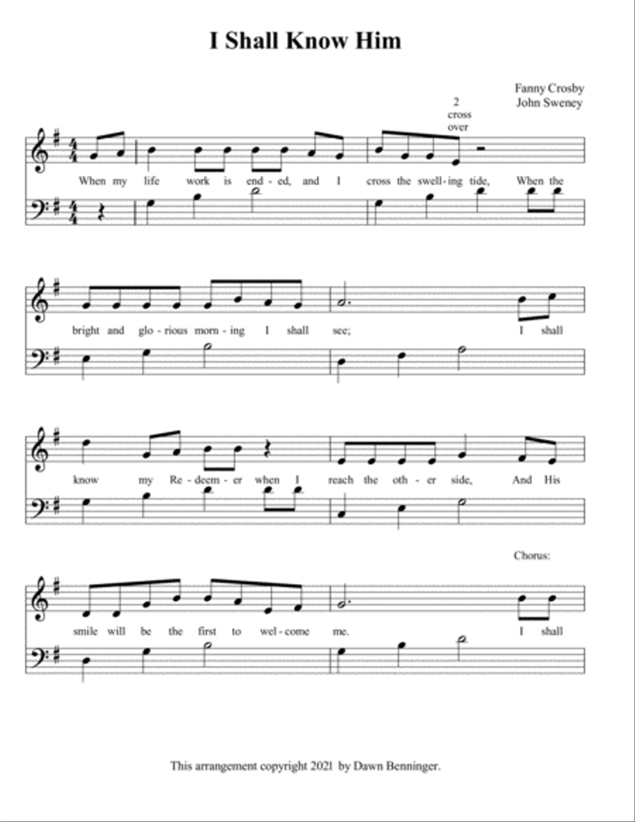 Easily Learn Hymns - Three Intermediate Hymns for Piano or Keyboard Enjoy playing hymns (Early inte Voice scores gallery preview page 4