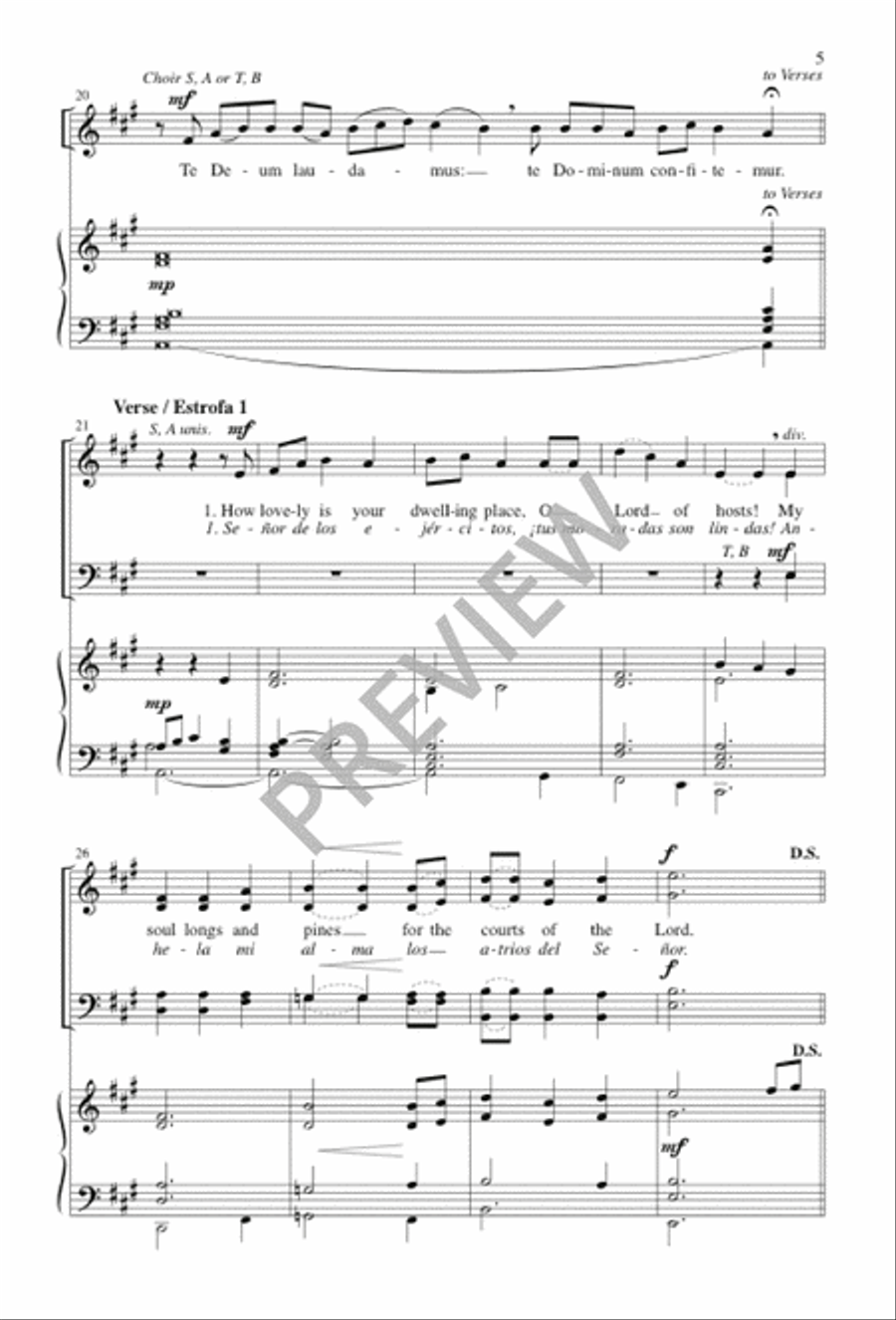 Look Kindly Now, O God, Our Shield / Mira a Tu Ungido, Tierno Dios 4-Part scores gallery preview page 5