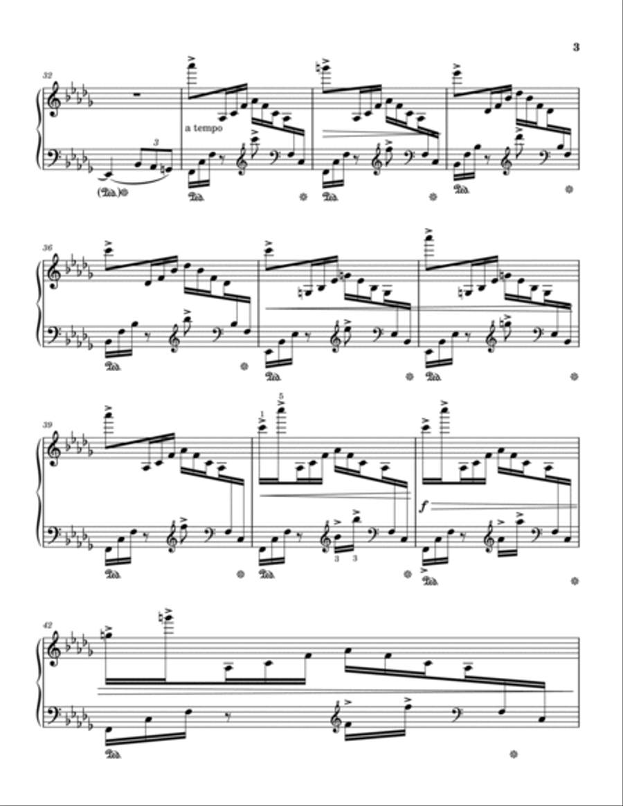 Autumn Bells Piano Solo scores gallery preview page 3