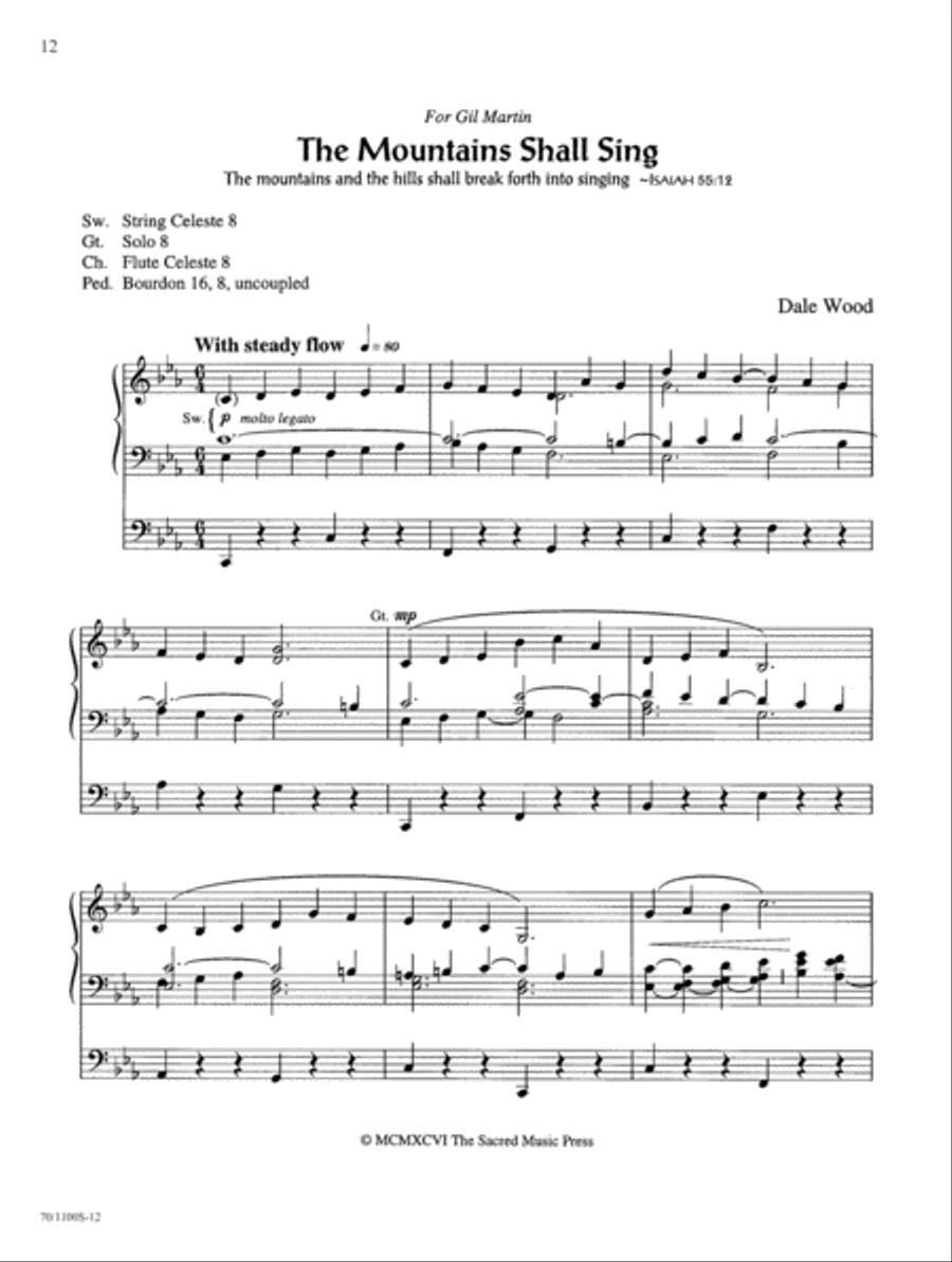 Wood Works on Original Themes Organ Solo scores gallery preview page 10