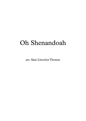 Oh Shenandoah for low voice & piano