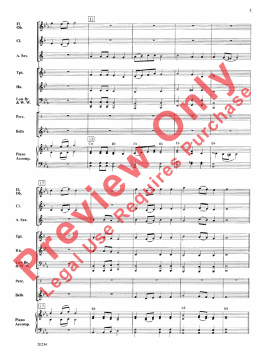 The Enchanted Wizard Concert Band scores gallery preview page 4