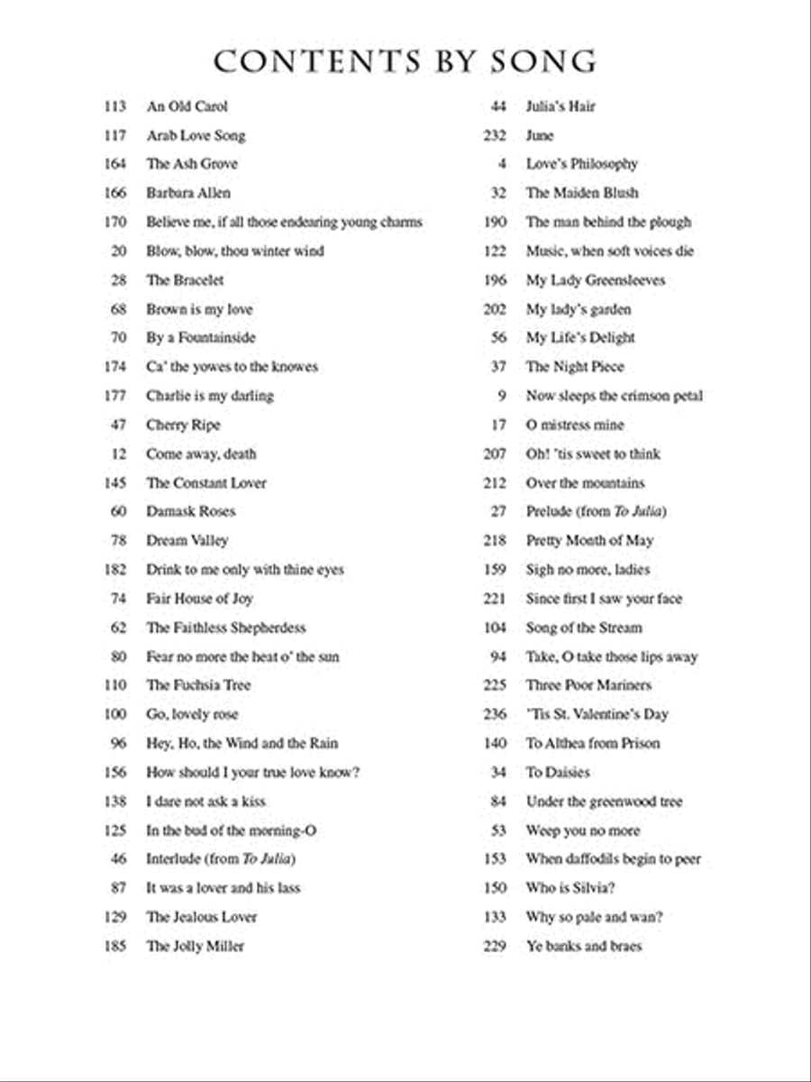 Roger Quilter – Collected Songs Low Voice scores gallery preview page 4