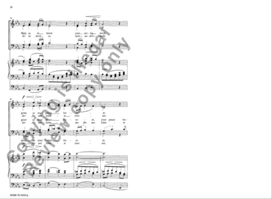 Grant Us Your Peace 4-Part scores gallery preview page 10
