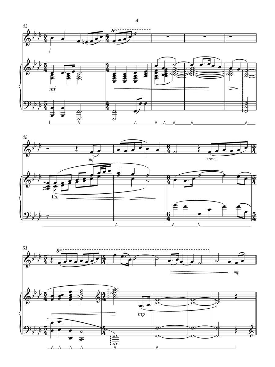 Indigo for Flute and Piano Flute Solo scores gallery preview page 6