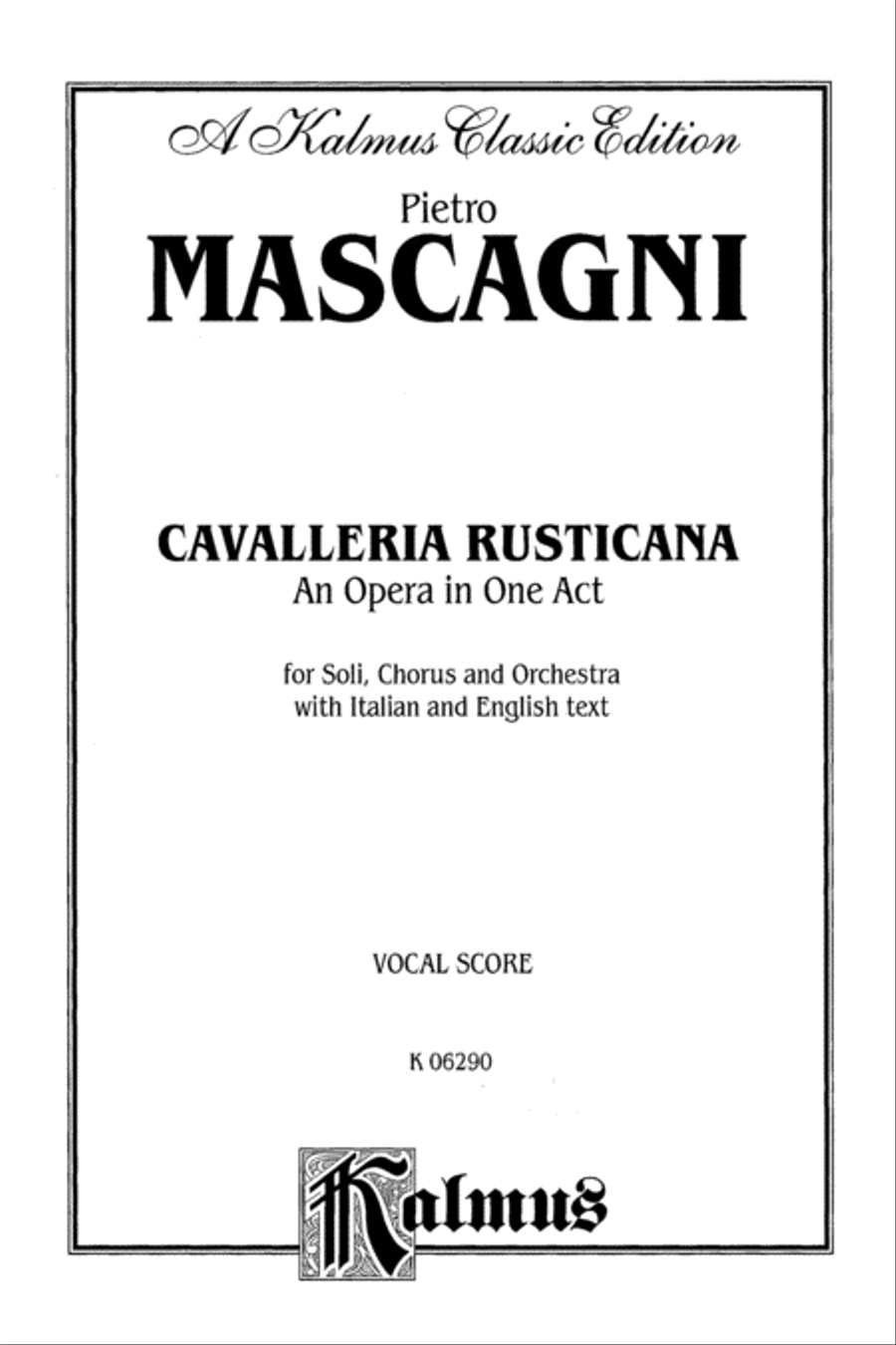 Cavalleria Rusticana Voice scores gallery preview page 2