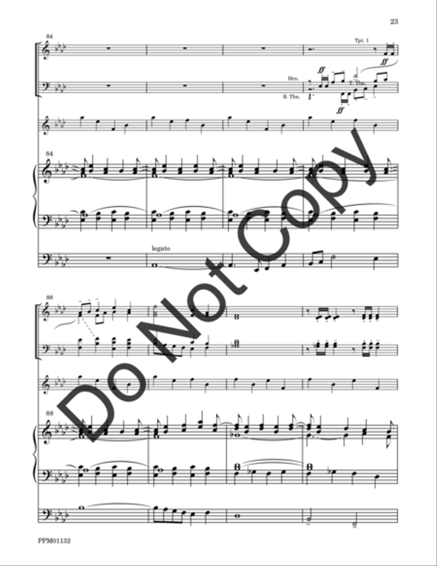 Cortege: Intrada, Arioso, Finale Percussion scores gallery preview page 24