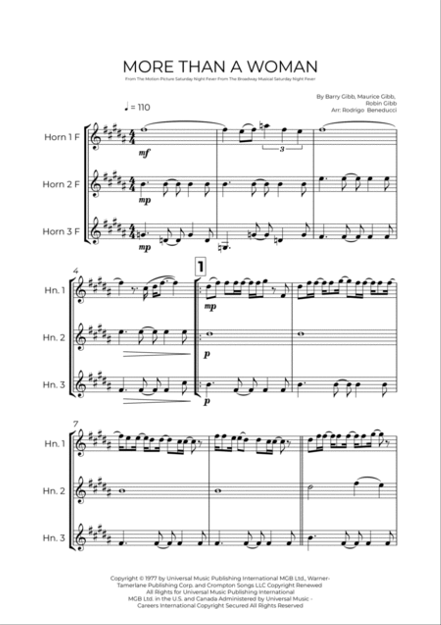More Than A Woman More Than A Woman Horn scores gallery preview page 2