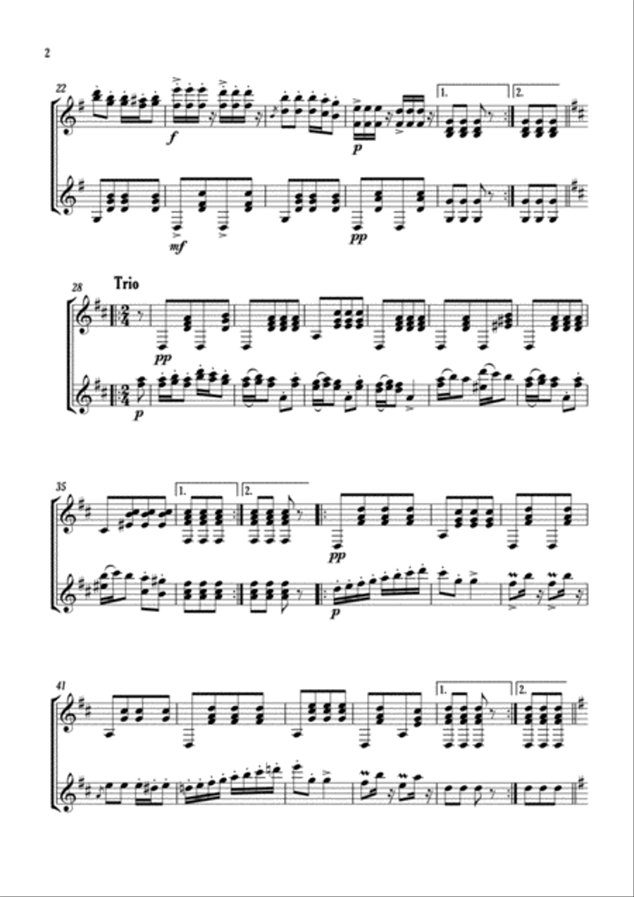 Fortuna-Polka Fortuna-Polka Classical Guitar scores gallery preview page 3