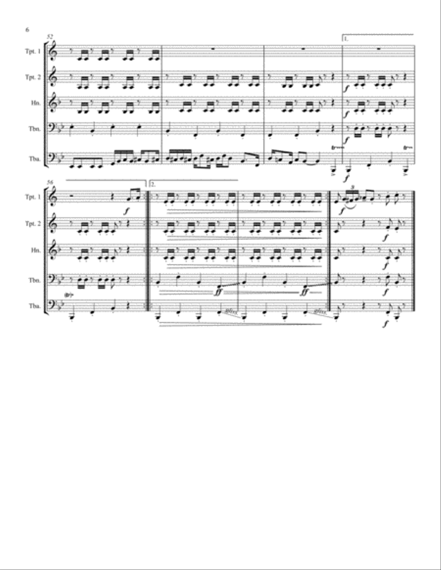 Yakety Sax Brass Ensemble scores gallery preview page 6