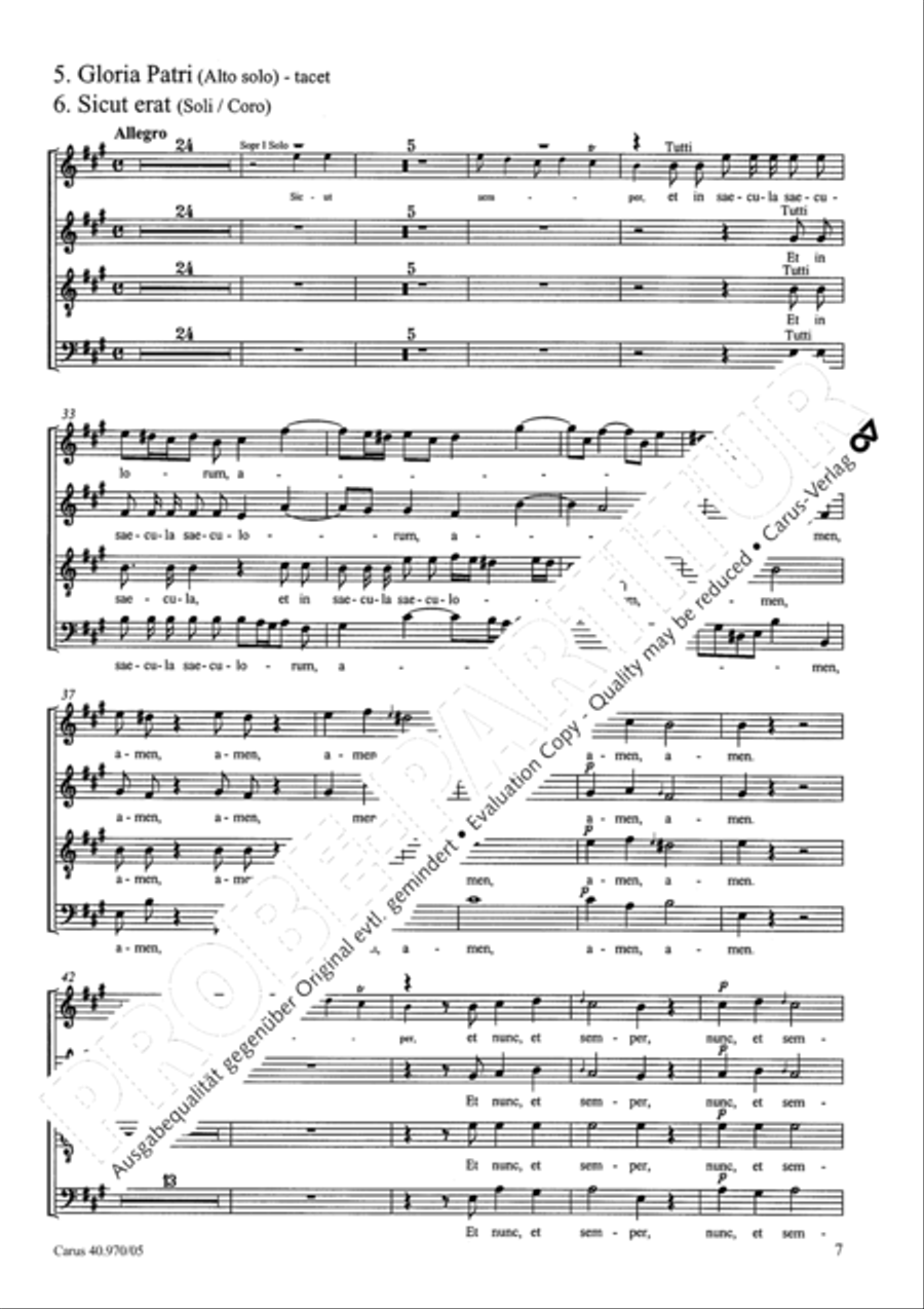 Laudate pueri SSA scores gallery preview page 8