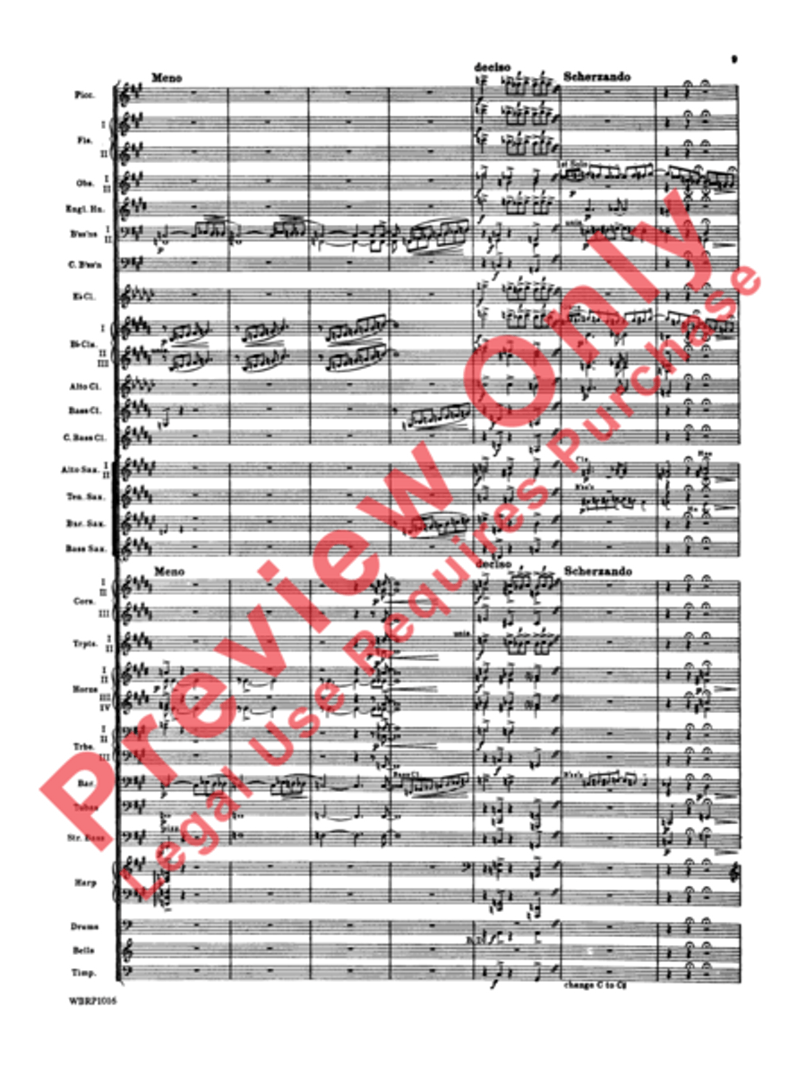 Rhapsody in Blue Concert Band scores gallery preview page 12