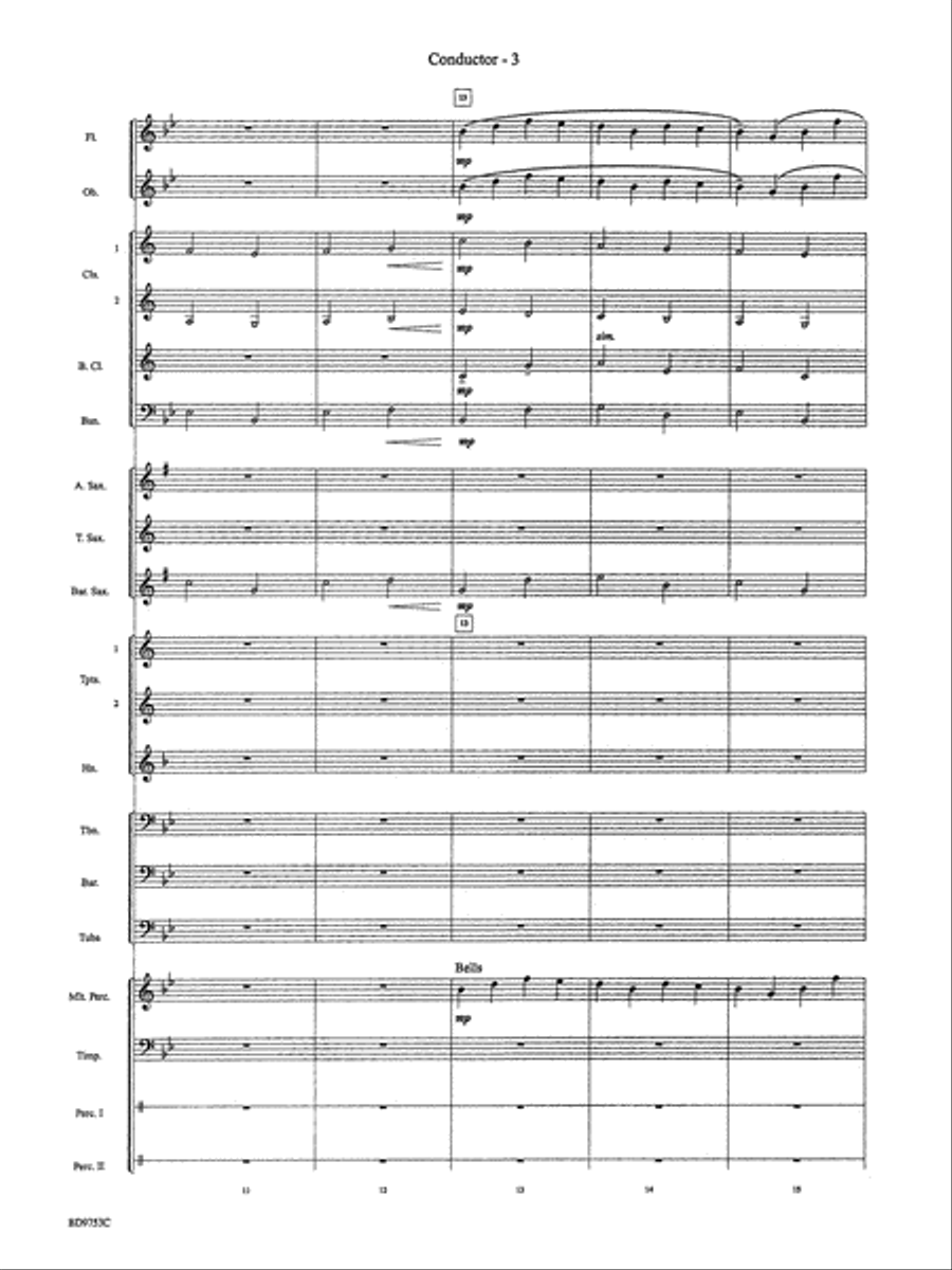 Pachelbel Canon: Score Pachelbel Canon: Score Concert Band scores gallery preview page 5