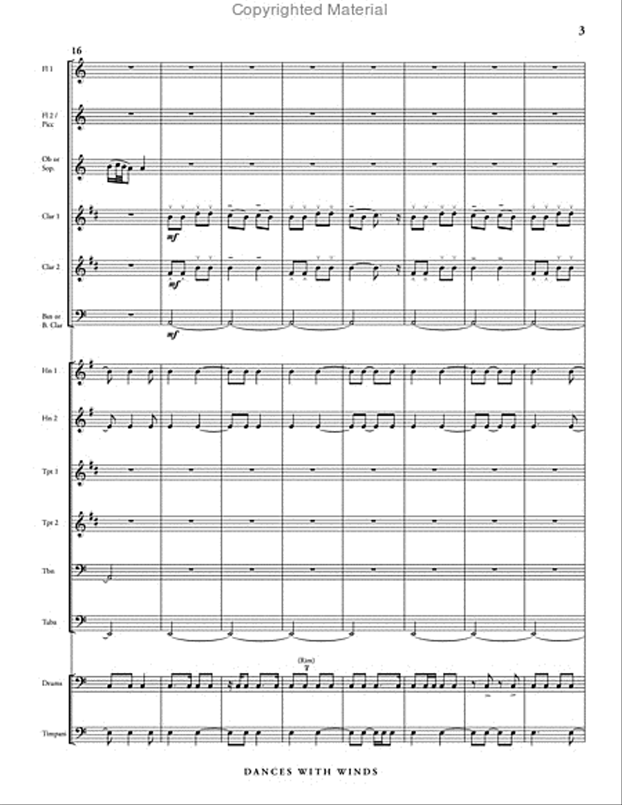 Dances with Winds Dances with Winds Concert Band scores gallery preview page 4