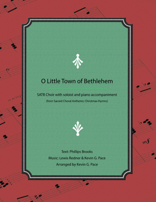 O Little Town of Bethlehem - SATB choir with soloist
