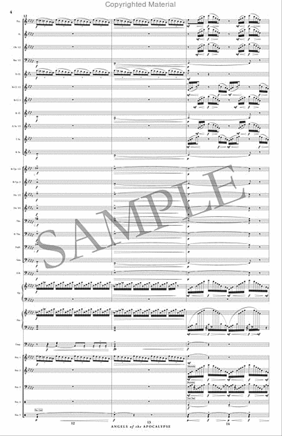 Angels of the Apocalypse Angels of the Apocalypse Concert Band scores gallery preview page 5