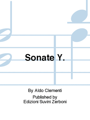 Book cover for Sonate Y.