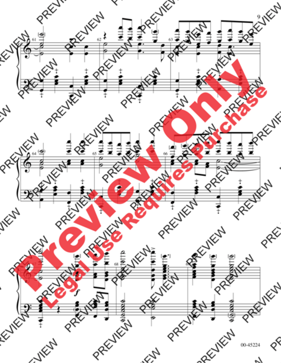 Hark! I Hear the Harps Eternal Handbell Choir scores gallery preview page 9