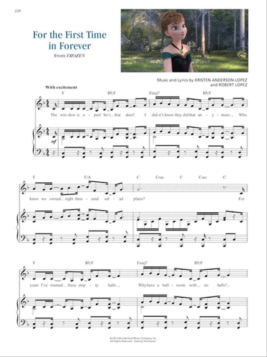 The Illustrated Treasury of Disney Songs – 7th Edition Piano, Vocal, Guitar scores gallery preview page 5