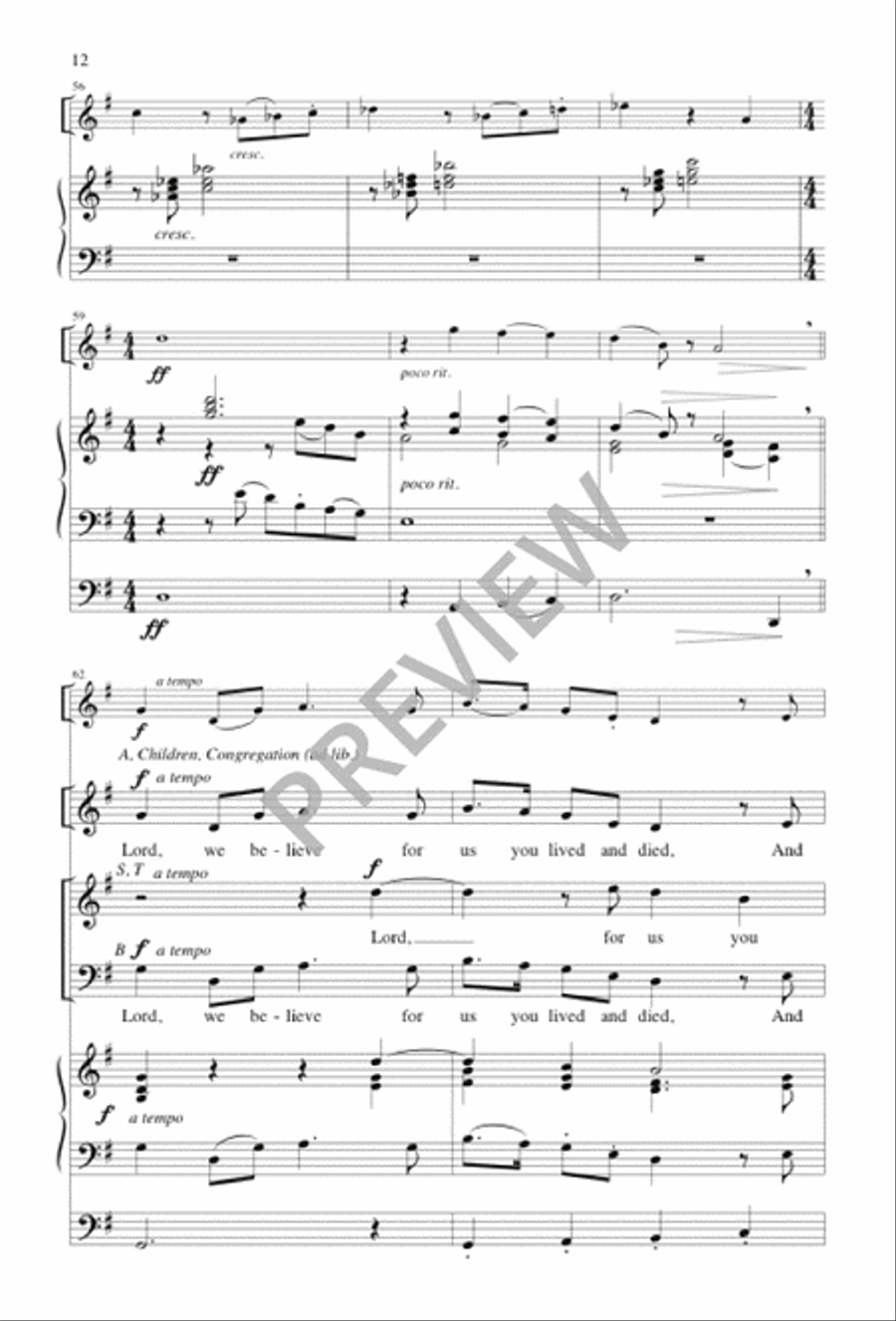 Easter Days Easter Days 4-Part scores gallery preview page 12