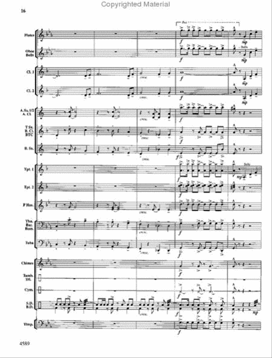 Copper Mountain Legend Concert Band scores gallery preview page 17