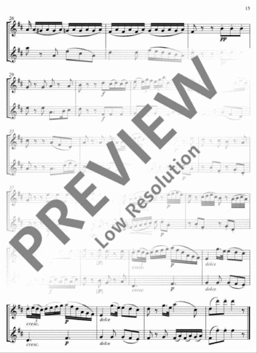 The Magic Flute Flute Duet scores gallery preview page 16