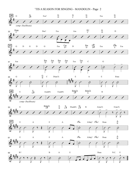 Appalachian Winter (A Cantata For Christmas) - Mandolin/Banjo