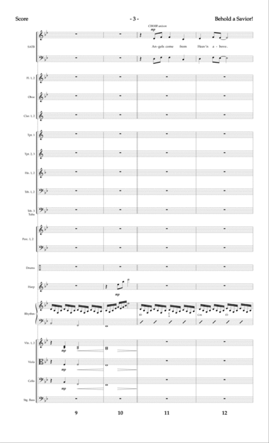 Behold, a Savior! - CD with Printable Parts Choir scores gallery preview page 23