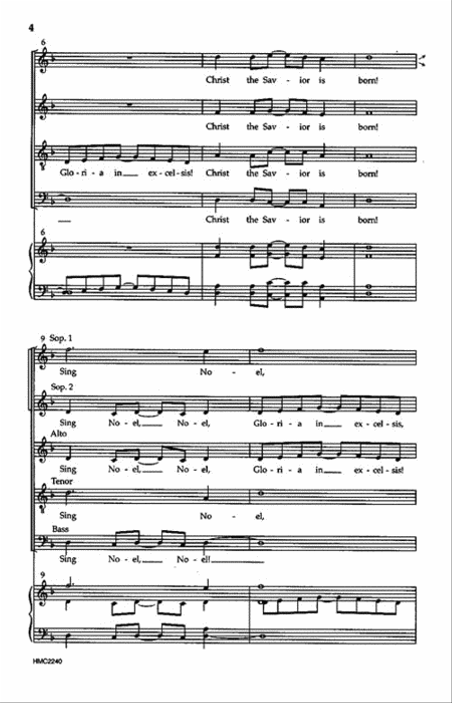 Sing Noel! Sing Noel! 4-Part scores gallery preview page 3
