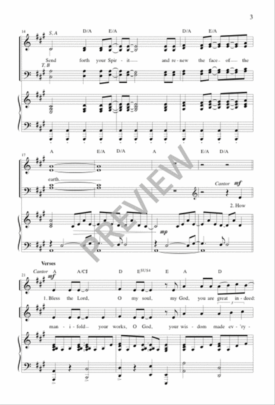 Send Forth Your Spirit 4-Part scores gallery preview page 2