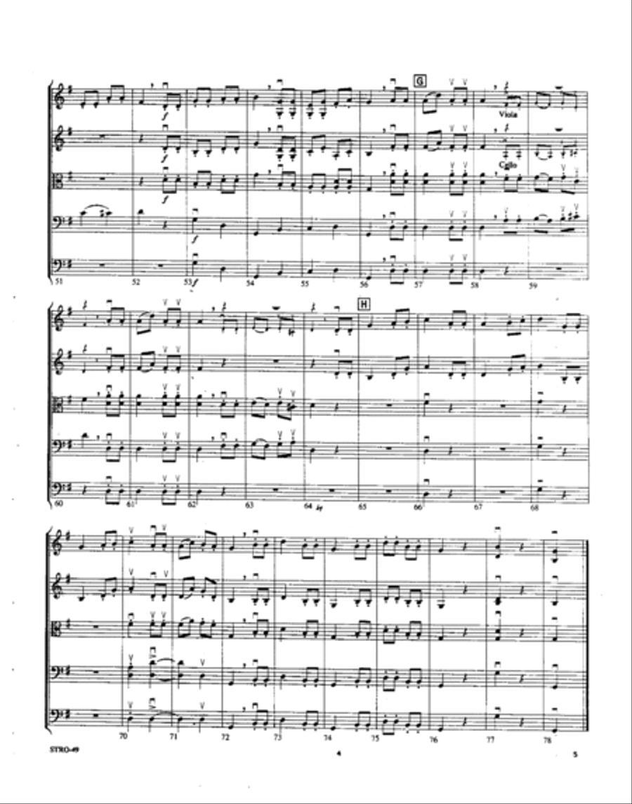 Divertimento, K. 213: Contredanse en Rondeau Orchestra scores gallery preview page 4