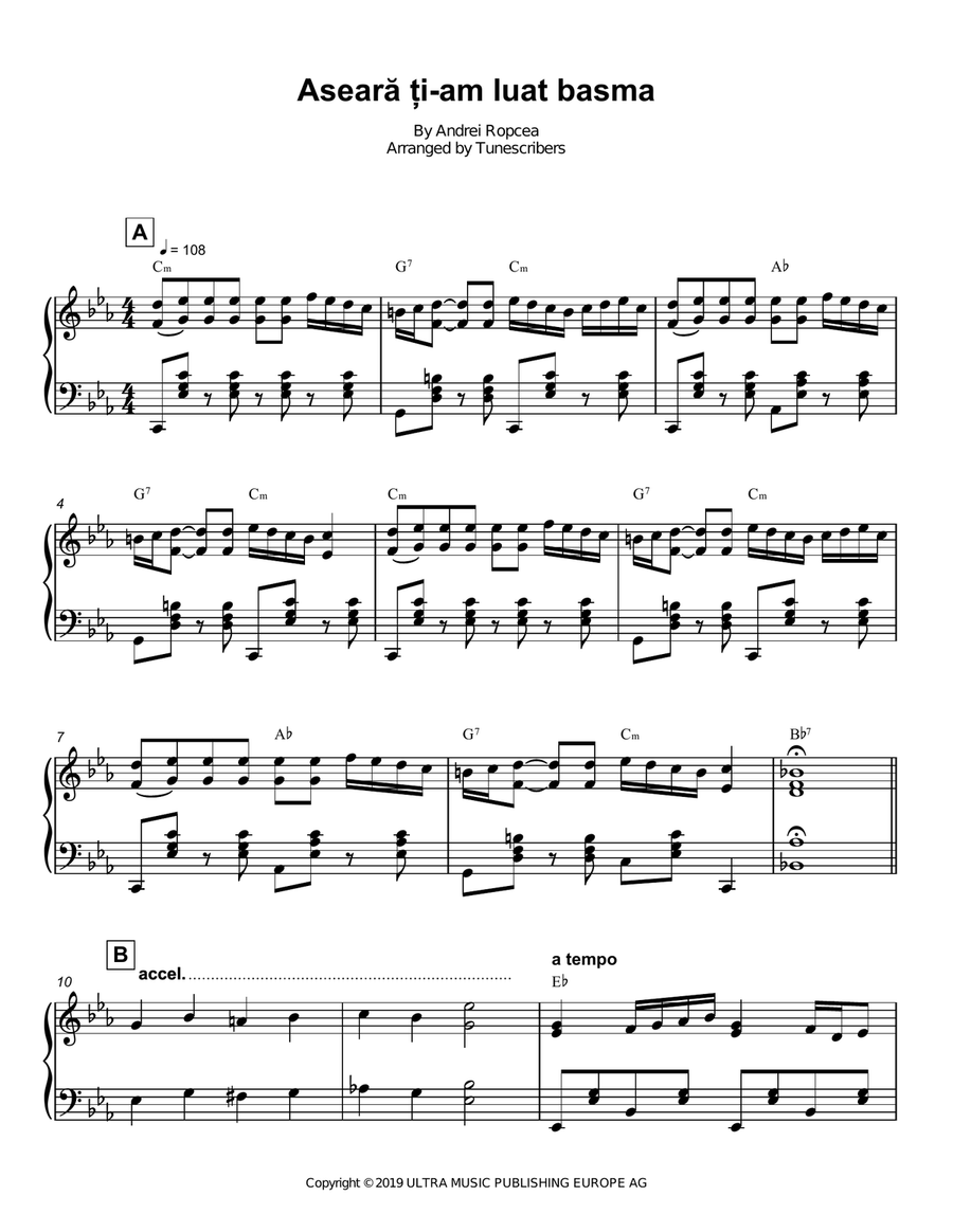 Aseară ți-am luat basma